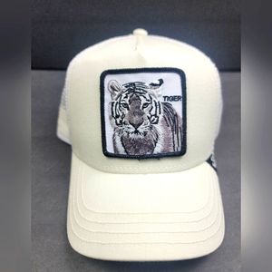 Goorin Bros. The White Tiger Unisex Mesh Snapback Trucker Hat NEW